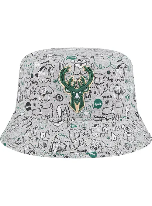 Toddler New Era Companion Bucket Hat – Milwaukee Bucks Youth Headwear 1