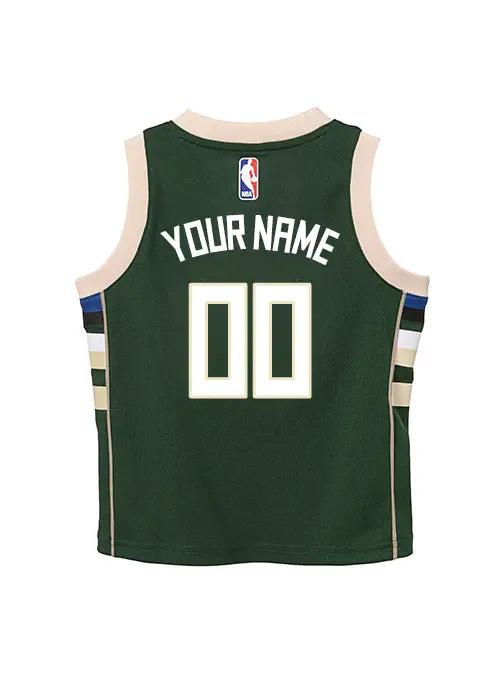 Toddler Nike 2022 Icon Edition Milwaukee Bucks Swingman Jersey 1