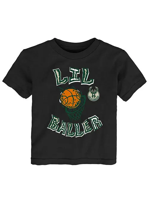 Toddler Outerstuff Lil Baller Milwaukee Bucks T-Shirt 1