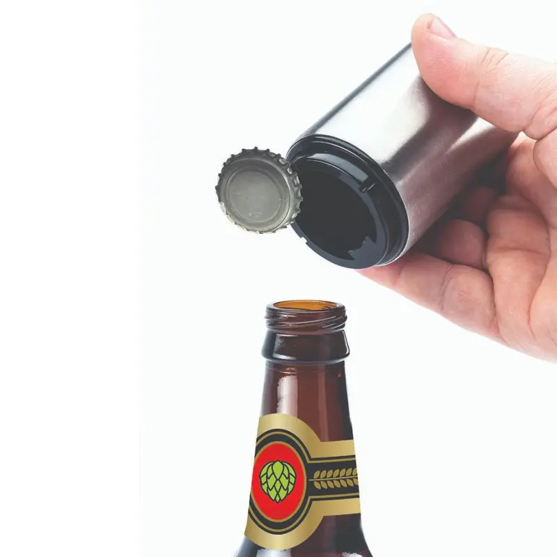 Top Popper™ Magnetic Bottle Opener With Wall-Mount Design 1