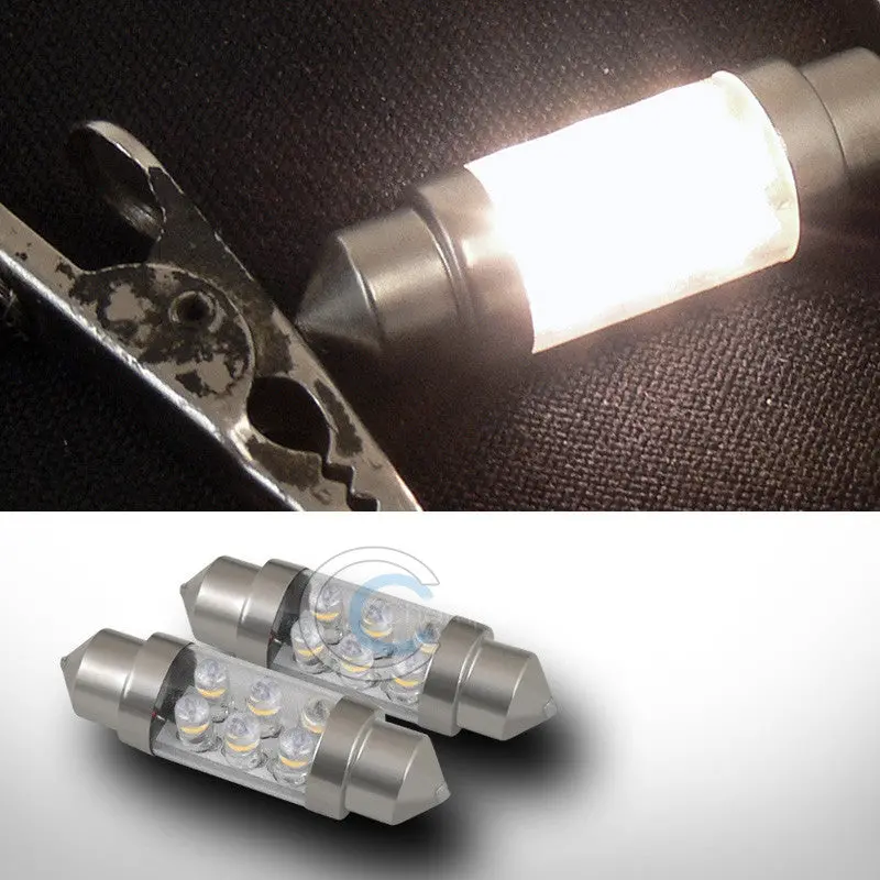 Warm White 36Mm Festoon Led Bulbs (2-Pack) – 6-Smd, 3423/3425 Base For Minimalist Interior Lamps 1