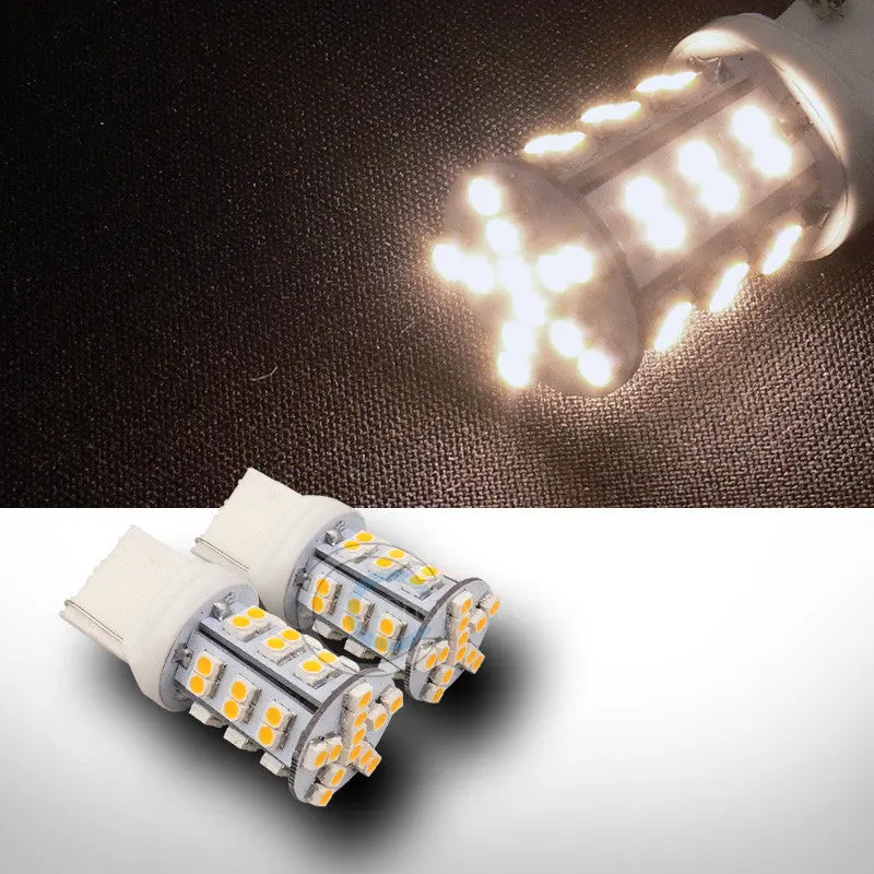 Warm White 7440 Led Bulbs – 2-Pack, 42-Smd Front Turn Signal Replacement 1