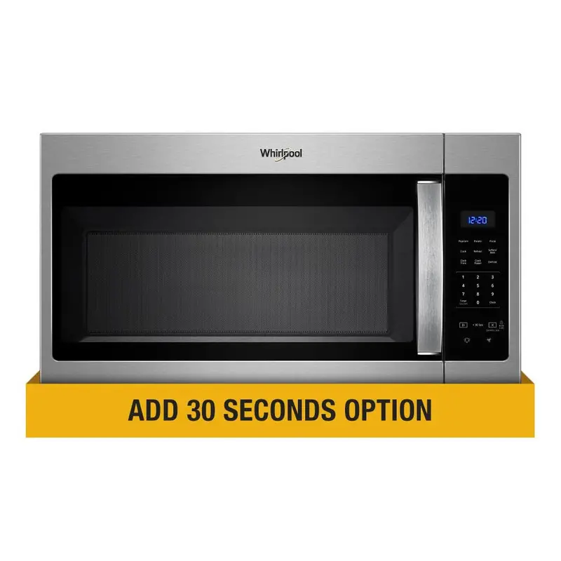 Whirlpool 1.7 Cu. Ft. Stainless Steel Over-The-Range Microwave – Touch-Control Interface 1