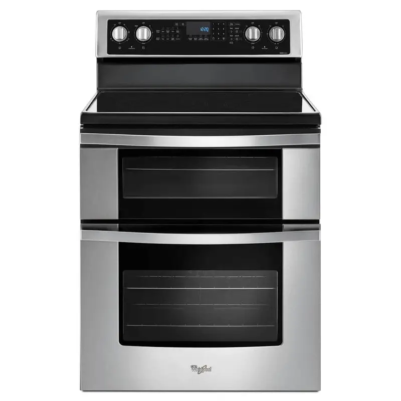 Whirlpool 6.7 Cu. Ft. Stainless Steel Double Oven Electric Range With True Convection 1