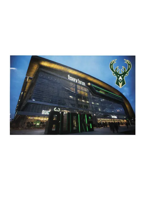 Wincraft Fiserv Forum Postcard – Official Milwaukee Bucks Arena Keepsake 1