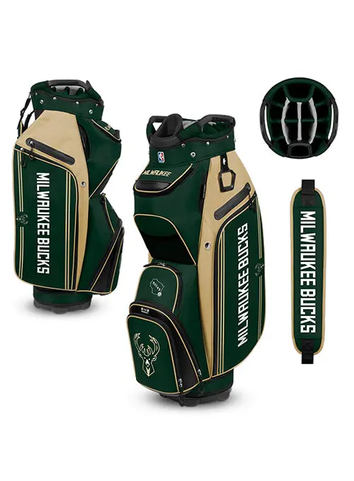 Wincraft Milwaukee Bucks Cooler Cart Golf Bag With Team Design 1
