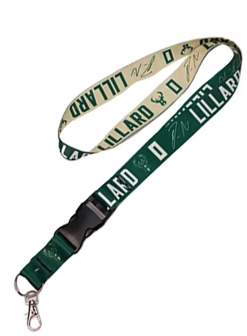 Wincraft Milwaukee Bucks Lanyard Featuring Damian Lillard Design 1