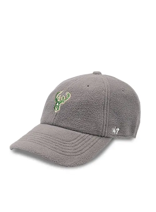 Women'S 47 Brand Clean Up Noelle Gray Milwaukee Bucks Adjustable Hat 1
