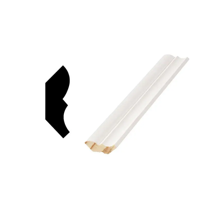 Woodgrain Millwork Wm75 Primed Finger-Jointed Crown Moulding – 9/16" X 1-5/8" 1