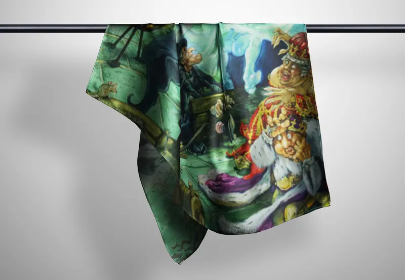 Wyrd Sisters Artistic Silk Scarf 1