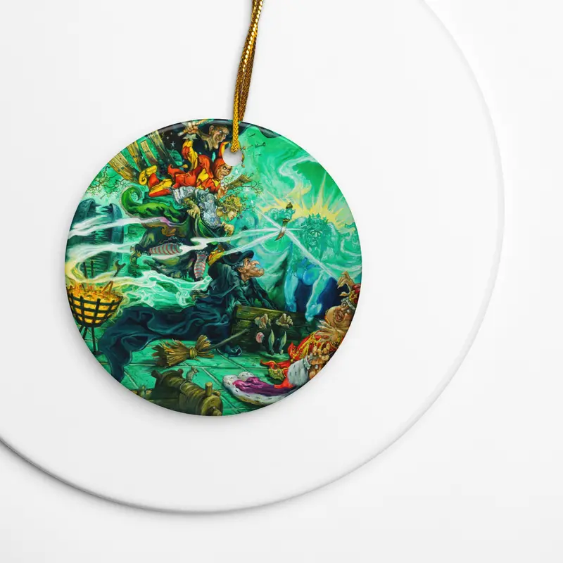 Wyrd Sisters Double-Sided Ceramic Ornament 1