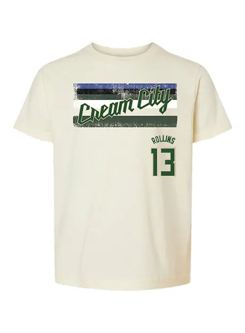 Youth Bucks Pro Shop 2025–26 City Edition Ryan Rollins Tee 1