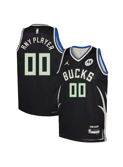 Youth Jordan 2022 Statement Edition Milwaukee Bucks Swingman Jersey 1