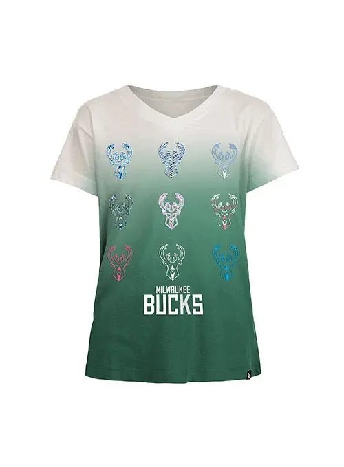 Youth Milwaukee Bucks T-Shirt With Icon Pattern – New Era 1