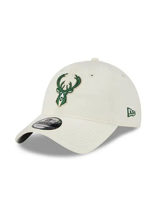 Youth New Era 9Twenty Core Classic 2.0 Adjustable Cap – Milwaukee Bucks Casual Headwear 1