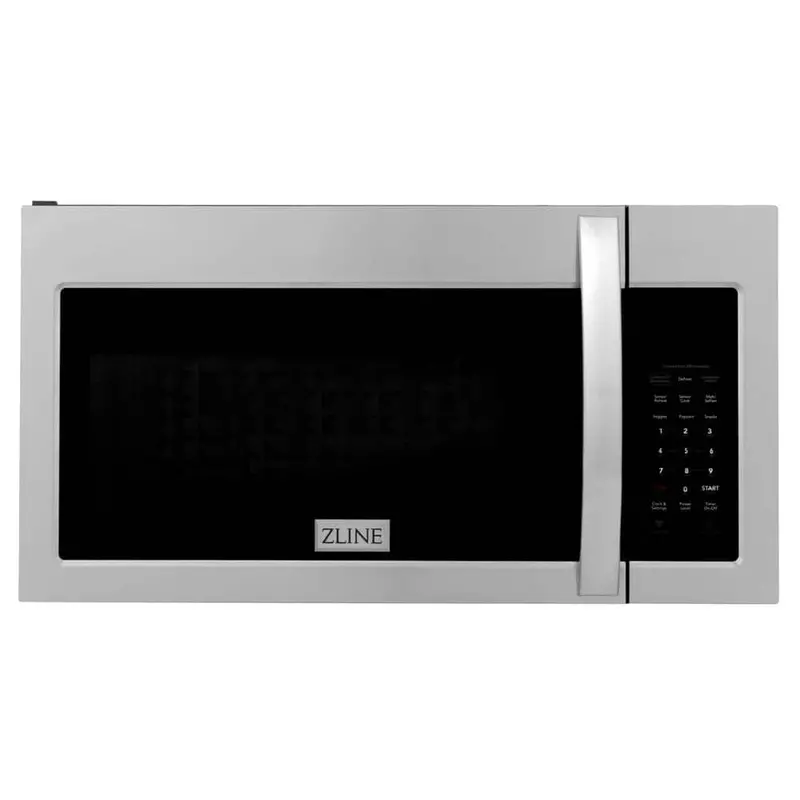 Zline 30" 900W Stainless Steel Over-The-Range Microwave Oven With 300 Cfm Vent & Modern Handle 1