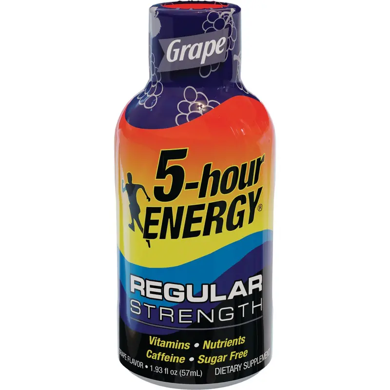 5-Hour Energy Grape Flavor Energy Shot – 1.93-Ounce Fast-Acting Boost 1