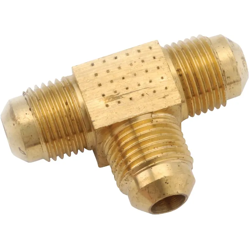 Anderson Metals Forged Brass Flare Tee – 3/8 In Compression Fitting For Plumbing 1