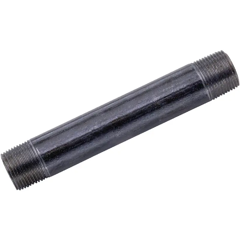 Anvil Black Iron Nipple – 1" × 6", Schedule 40 Steel Pipe Fitting 1