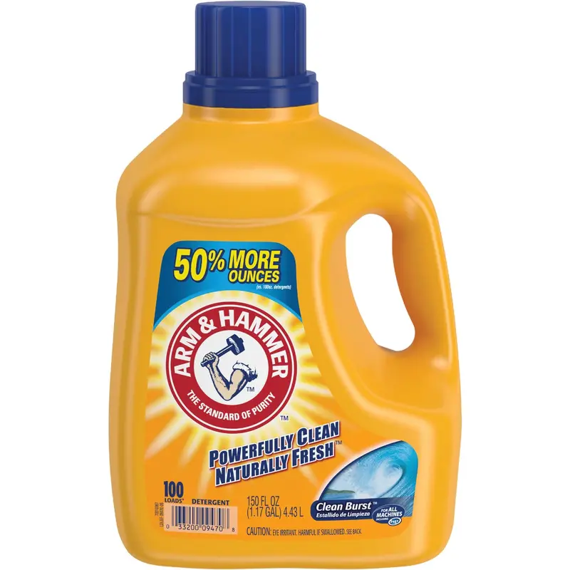 Arm & Hammer Clean Burst Liquid Laundry Detergent – 150 Oz. Formula 1