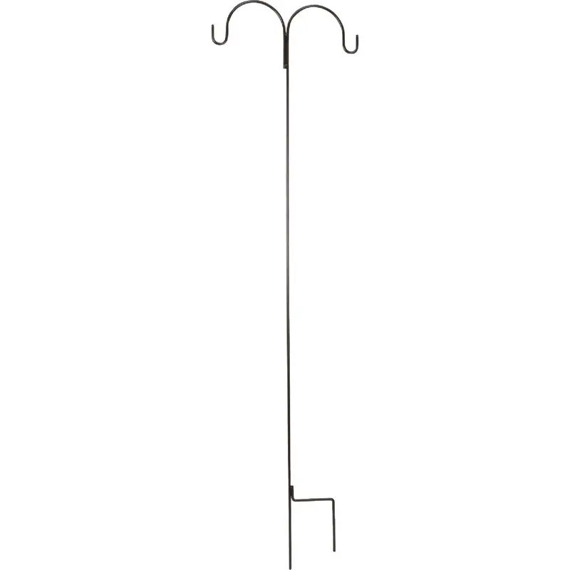 Best Garden Wrought Iron Double Shepherd Hook – 91-Inch Bronze Finish 1