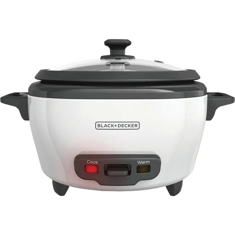 Black+Decker 6-Cup Digital Rice Cooker – One-Touch Programmable Appliance With Keep-Warm Function 1