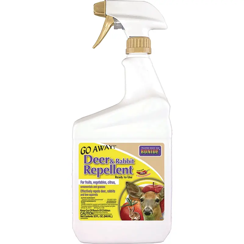 Bonide Go Away Ready-To-Use Repellent – 32 Oz. Spray For Deer, Rabbits & Squirrels 1