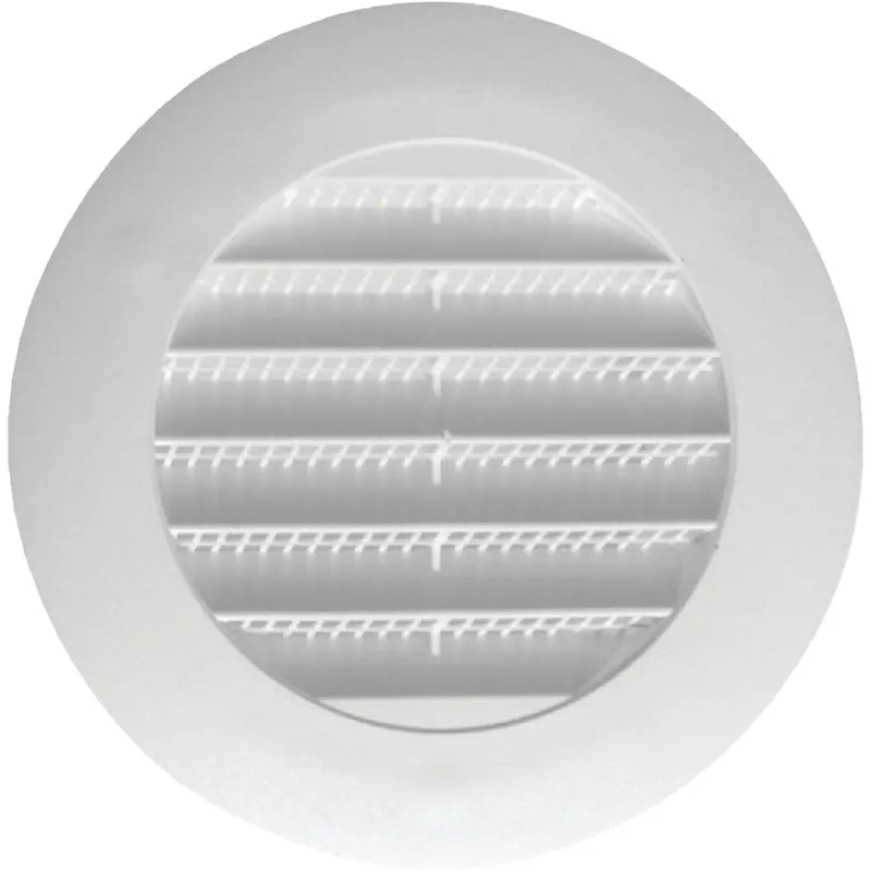Builders Best White Plastic Round Eave And Soffit Vent – 4-Inch Diameter 1