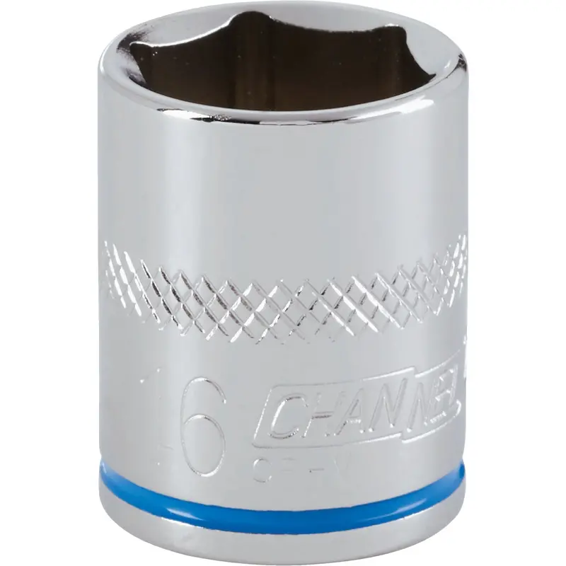 Channellock 3/8" Drive 16Mm 6-Point Shallow Metric Socket 1