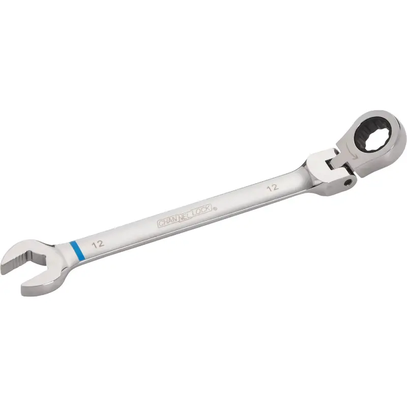 Channellock Ratcheting Flex-Head Wrench – 12 Mm, 12-Point Metric 1