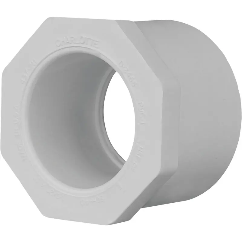 Charlotte Pipe Pvc Bushing – 1-1/2" Spg × 1" Slip, Schedule 40, For Drain/Waste/Vent Systems 1