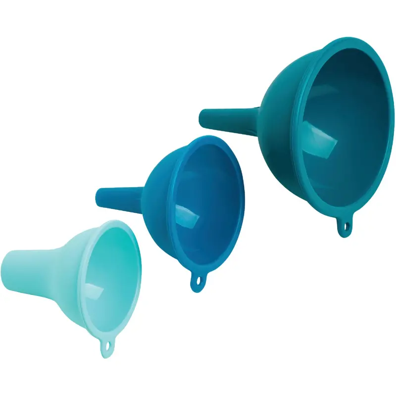 Core Kitchen Silicone Funnel Set – 3-Piece Nested Design For Mess-Free Pouring 1