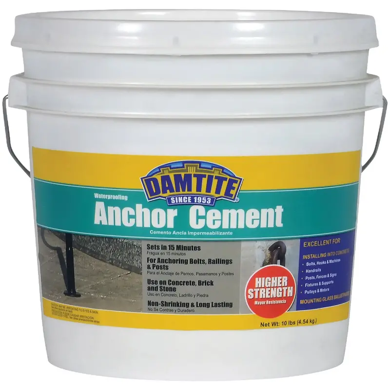 Damtite Waterproofing Anchor Cement – 10-Pound Fast-Setting Repair Compound 1
