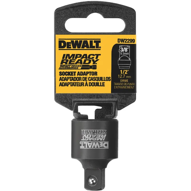 Dewalt Impact-Ready Socket Adapter – 1/2" Female × 3/8" Male 1