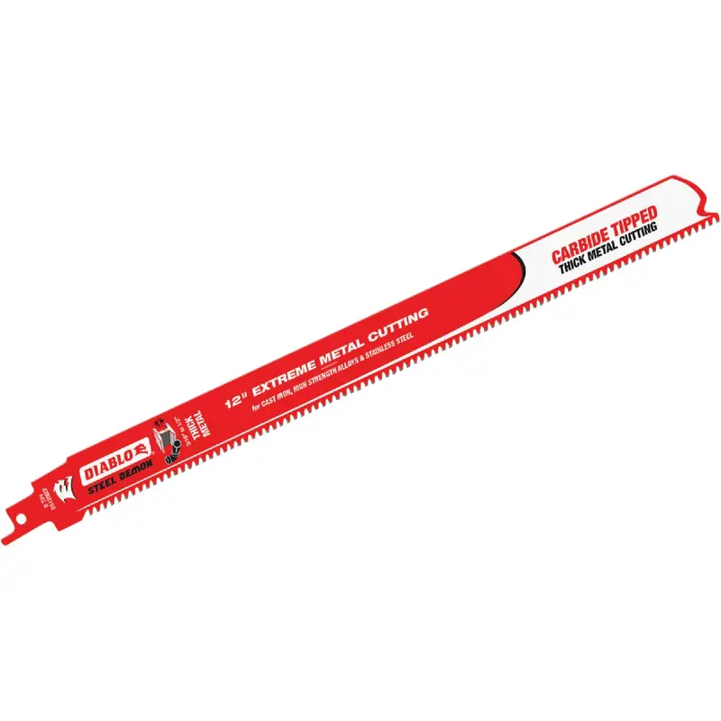 Diablo Steel Demon Reciprocating Saw Blade – 12", 8 Tpi For Thick Metal 1