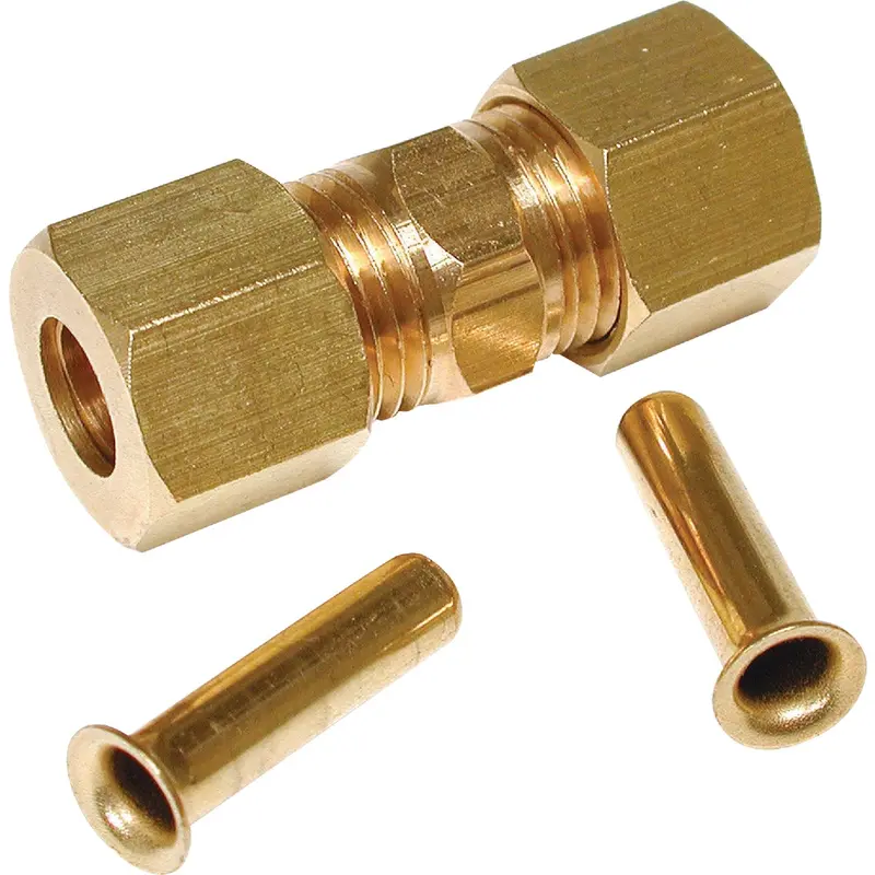 Dial Brass Compression Union Fitting – 1/4-Inch Connection Size 1