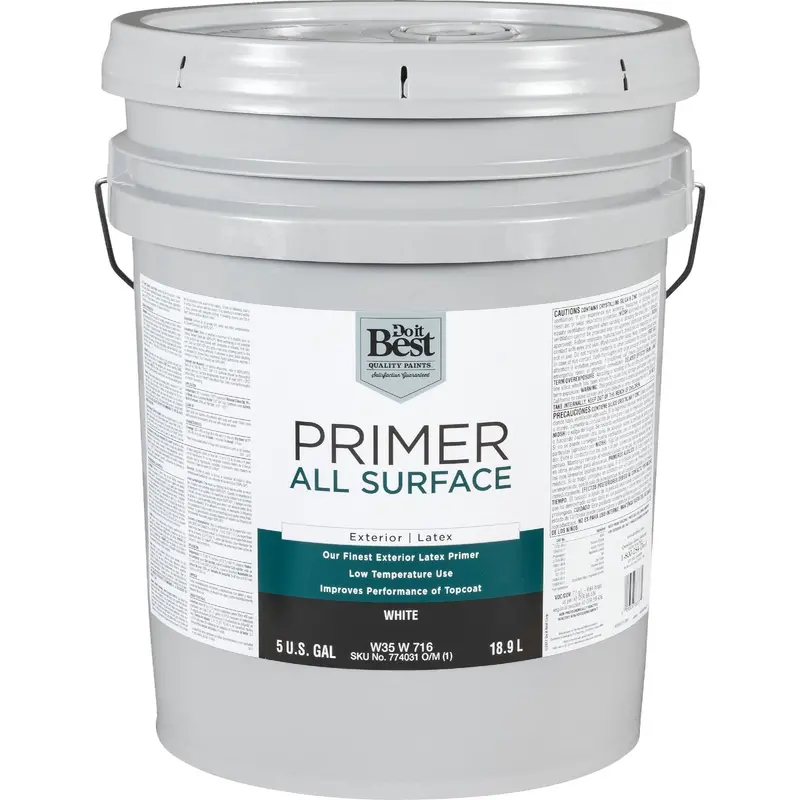 Do It Best White Exterior Primer — 5-Gallon Container 1