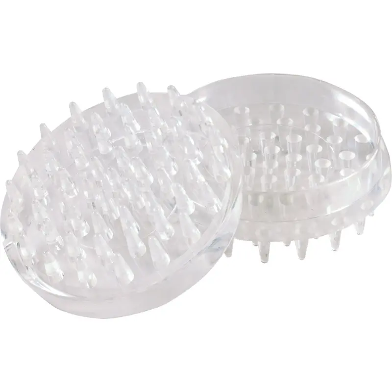 Do It Furniture Caster Cups – 1-1/2 In Id Spiked Clear Protective Caps (4-Pack) 1