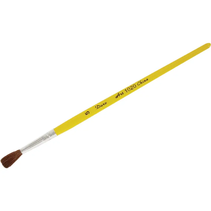 Duro Art Camel Hair Watercolor Brush – 1/4" Round, Fine Detail 1