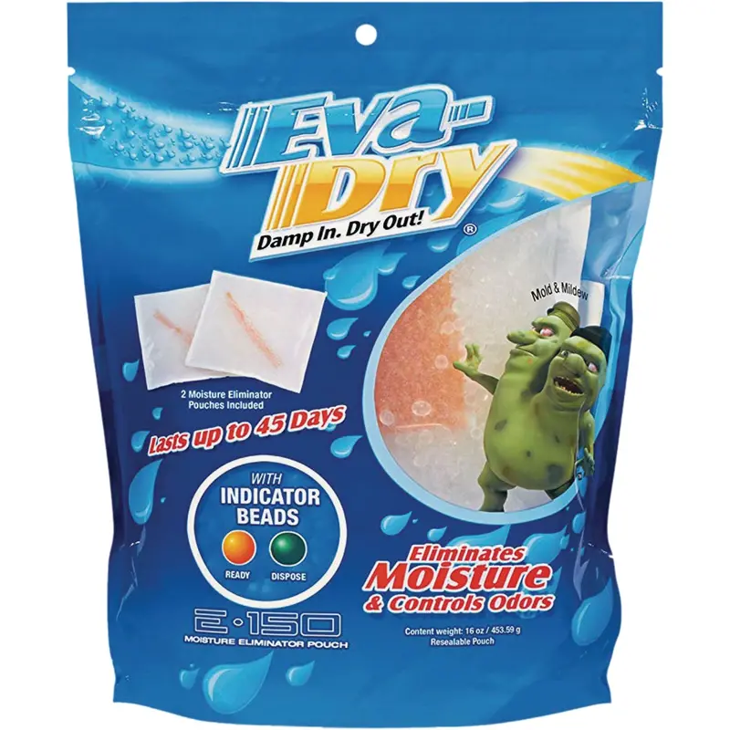 Eva-Dry Moisture Eliminator Pouches – 8-Ounce Desiccant Packets (2-Pack) For Closets & Storage 1