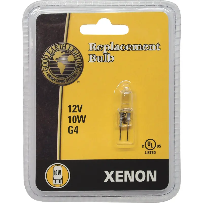 Good Earth Lighting G4 Xenon Replacement Bulb – 10W, Clear Bi-Pin Base 1