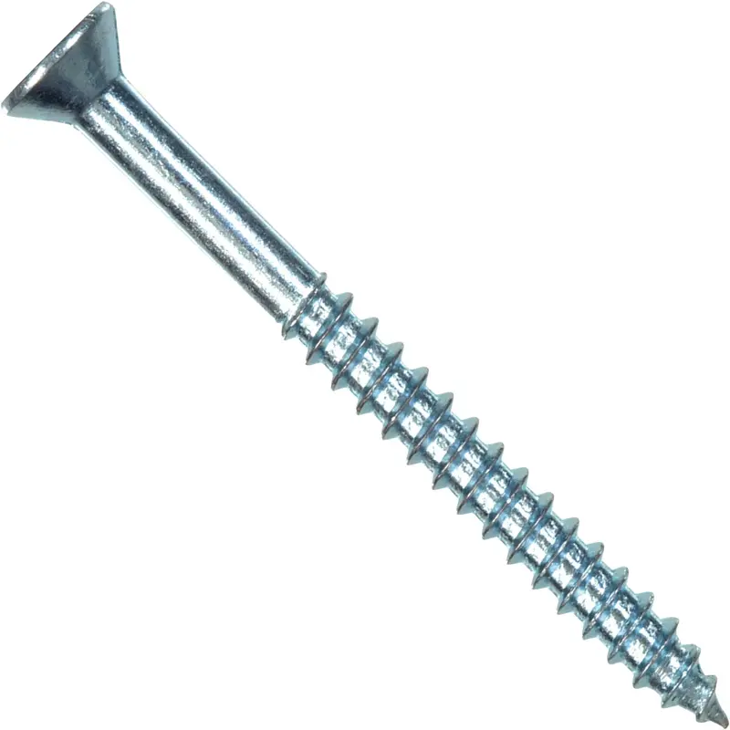 Hillman #14 × 2-Inch Flat Head Phillips Zinc-Coated Wood Screw (100-Pack) 1