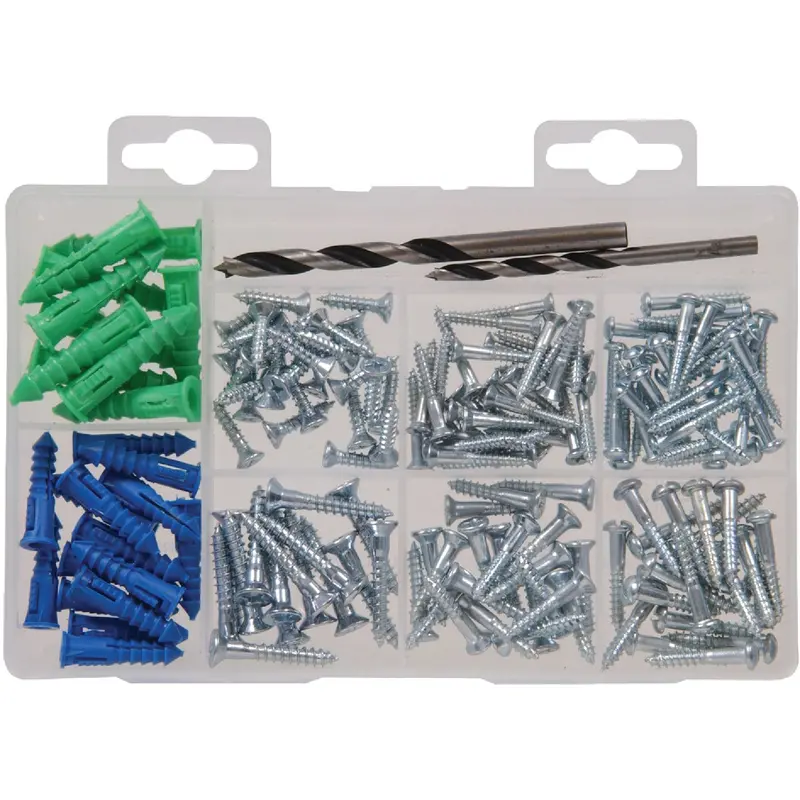 Hillman 168-Piece Screw And Fastener Assortment Kit – General Purpose Hardware Set 1