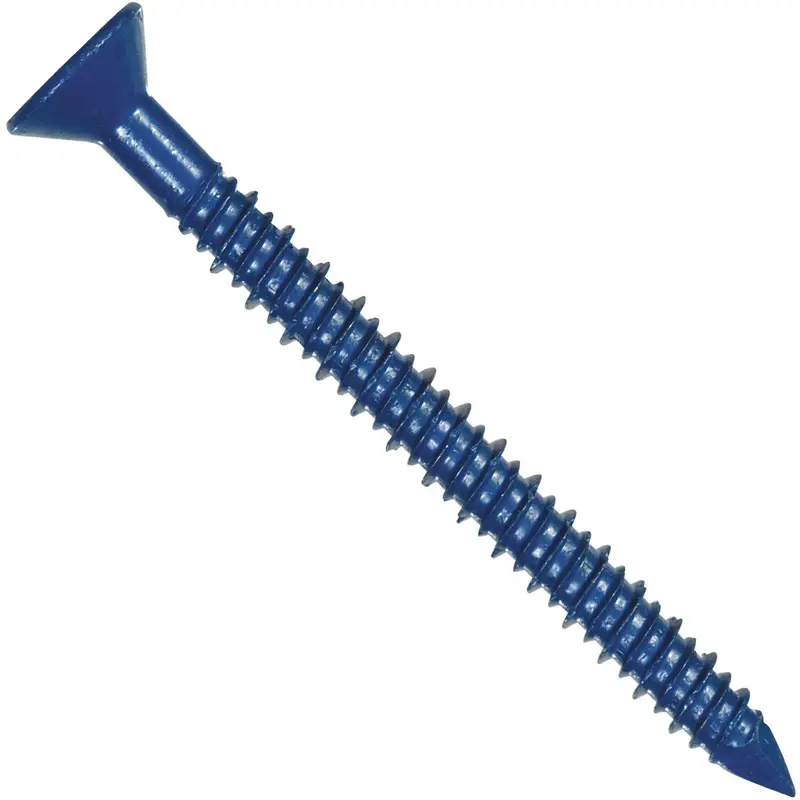 Hillman Flat-Head Concrete Tap Screw – 3/16-Inch × 2-1/4-Inch, 20-Count Pack 1
