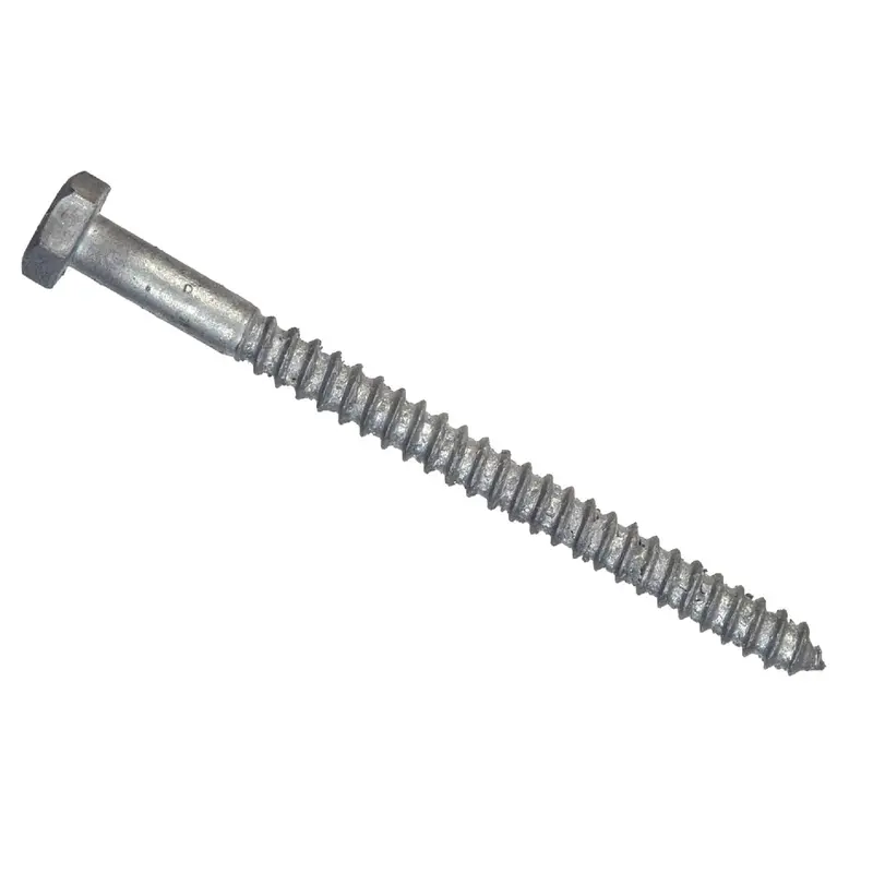Hillman Galvanized Hex Lag Screws – 3/8 Inch × 3 Inches (50-Pack) 1