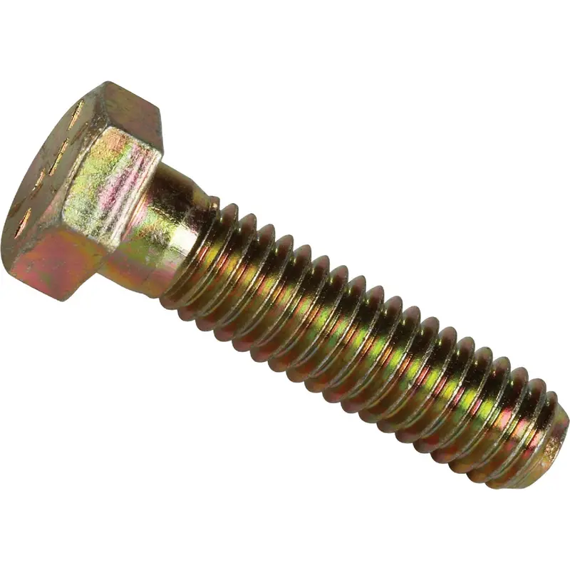 Hillman Grade 8 Hex Cap Screw – 3/8" X 1-1/2", Yellow Dichromate Coating (100-Pack) 1