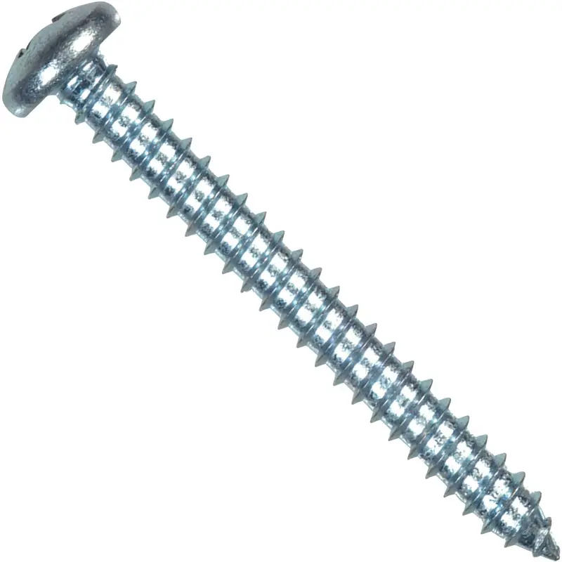 Hillman Phillips Pan Head Sheet Metal Screws – #12 X 2", Zinc-Plated, 100-Pack 1