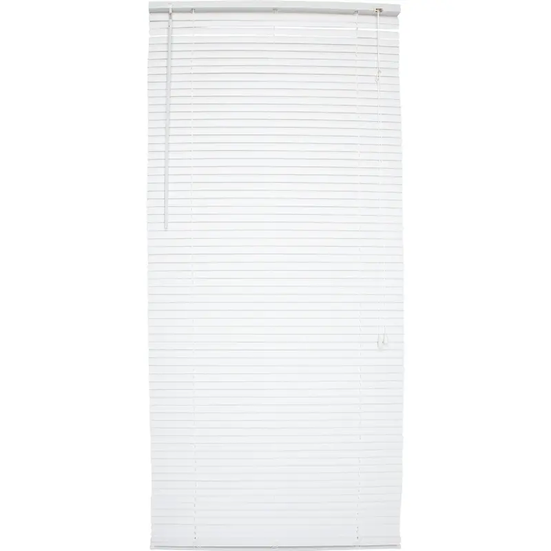Home Impressions Corded Mini-Blinds – 21 In. X 64 In., White Vinyl Light Filtering 1