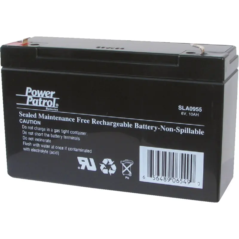 Interstate All Battery 6V 10Ah Power Patrol Security System Replacement Battery 1
