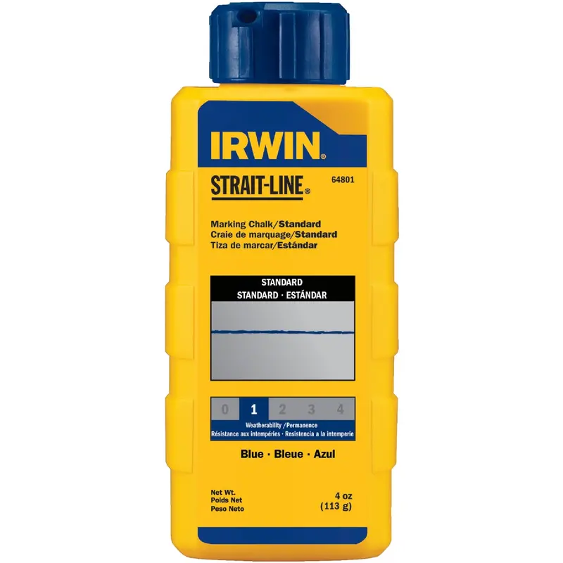 Irwin Strait-Line Blue Chalk Line Reel Refill – 4 Oz, Standard Grade 1